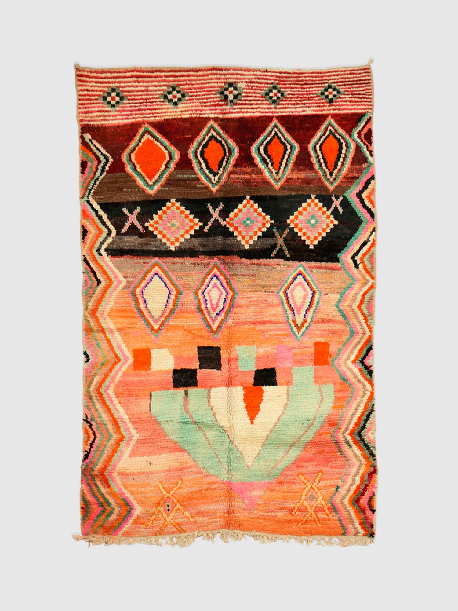 Берберский ковёр из овечьей шерсти Boujaad 281х163 см