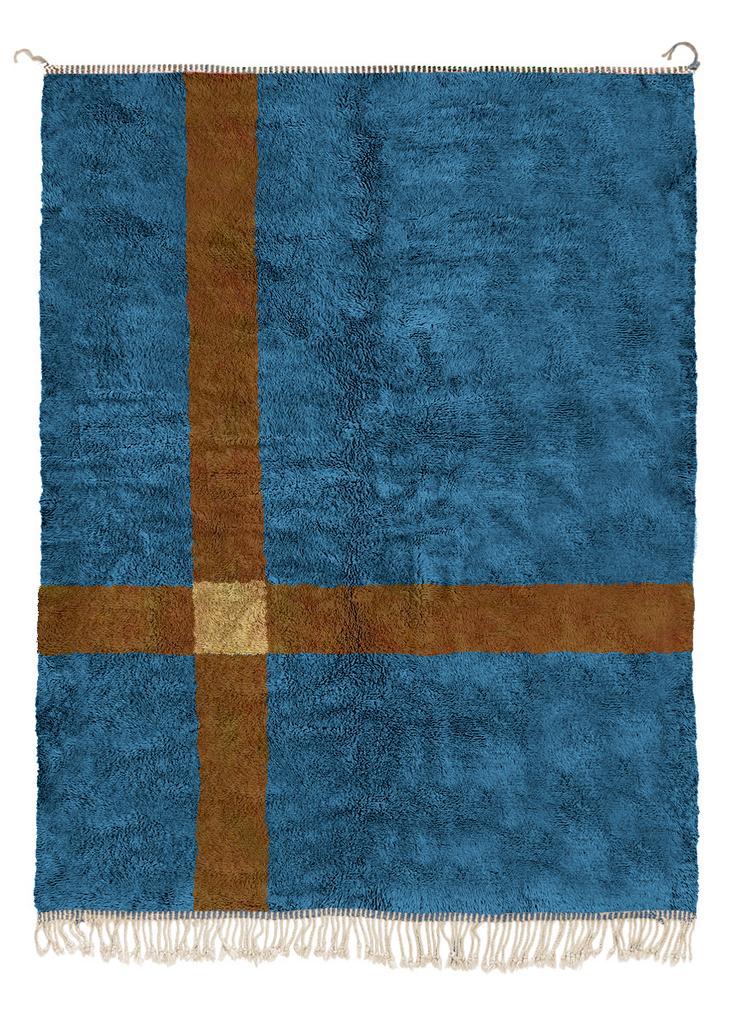 Марокканский ковёр Beni Mrirt "Caminhos n.3"