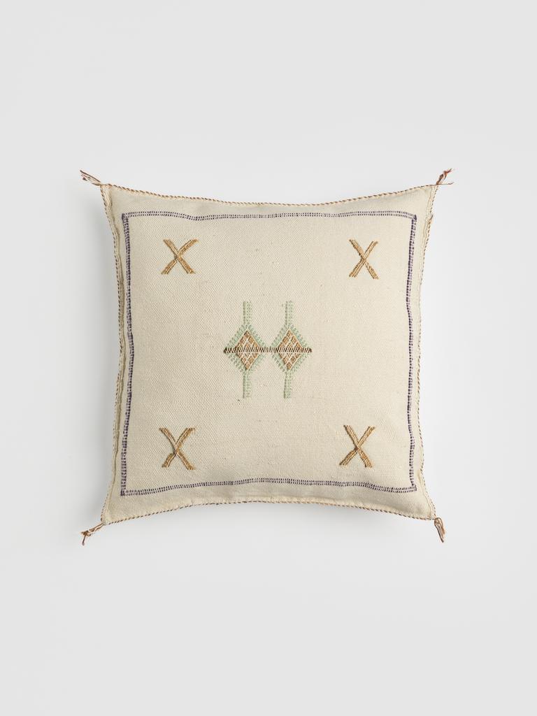 Подушка из шёлка алоэ вера Écru Сhaud