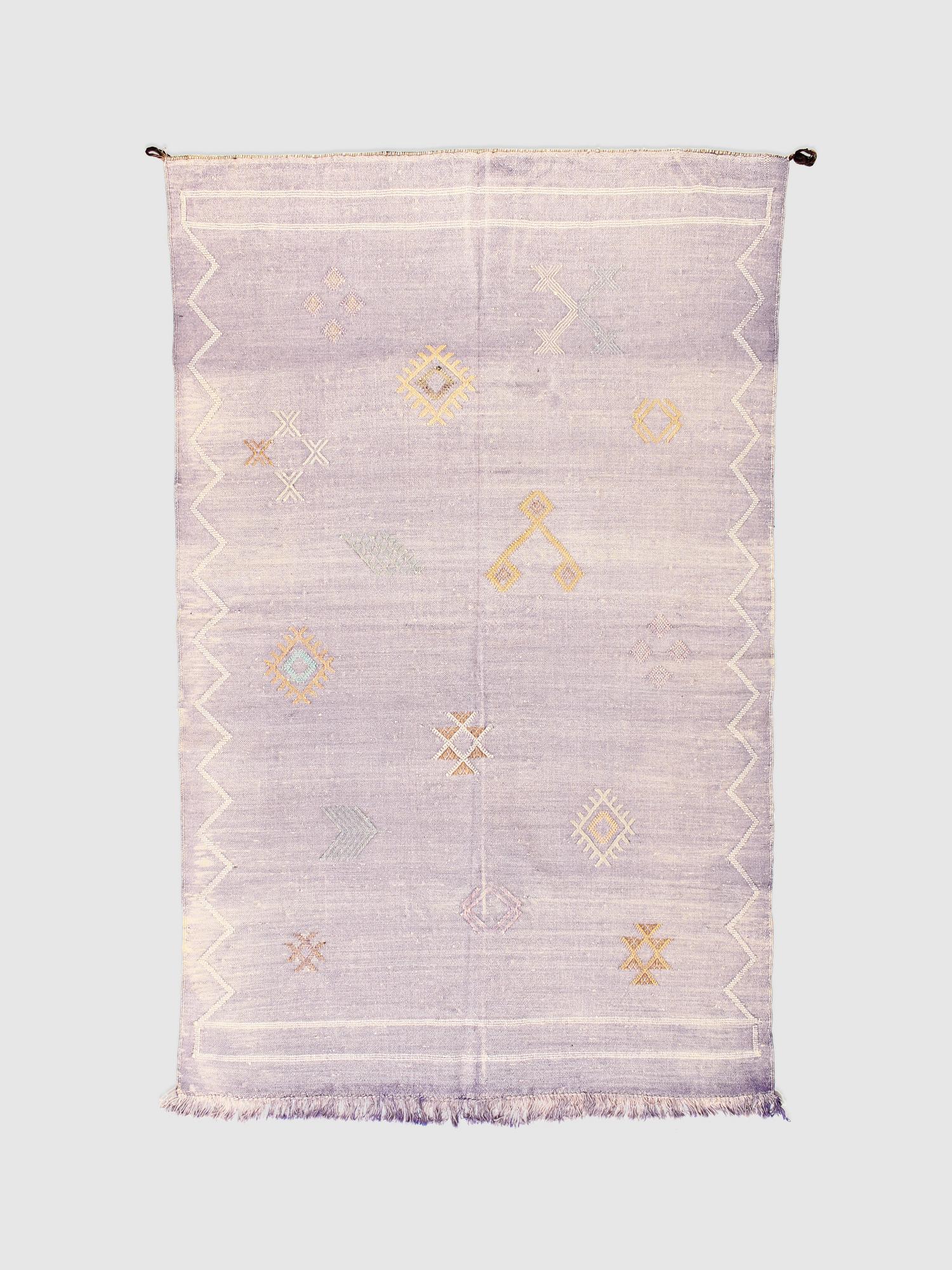 Марокканский ковёр из шёлка алоэ вера 154х95 см