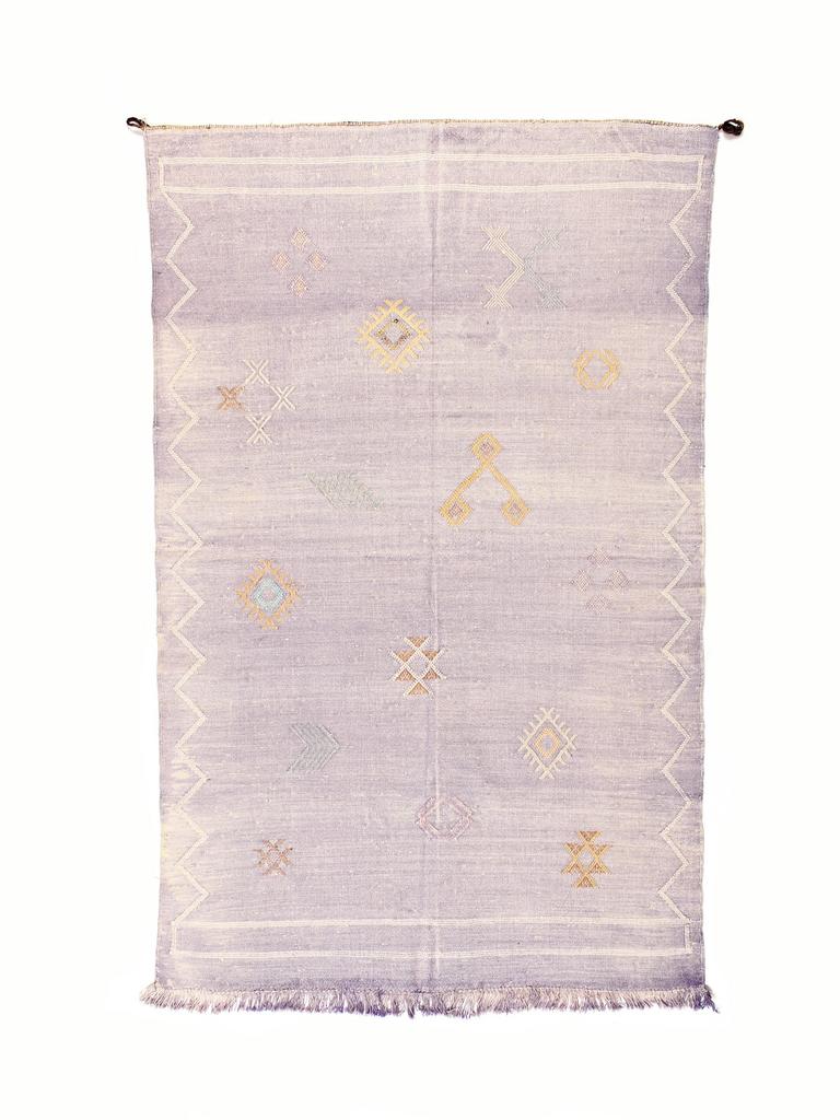 Марокканский ковёр из шёлка алоэ вера 154х95 см