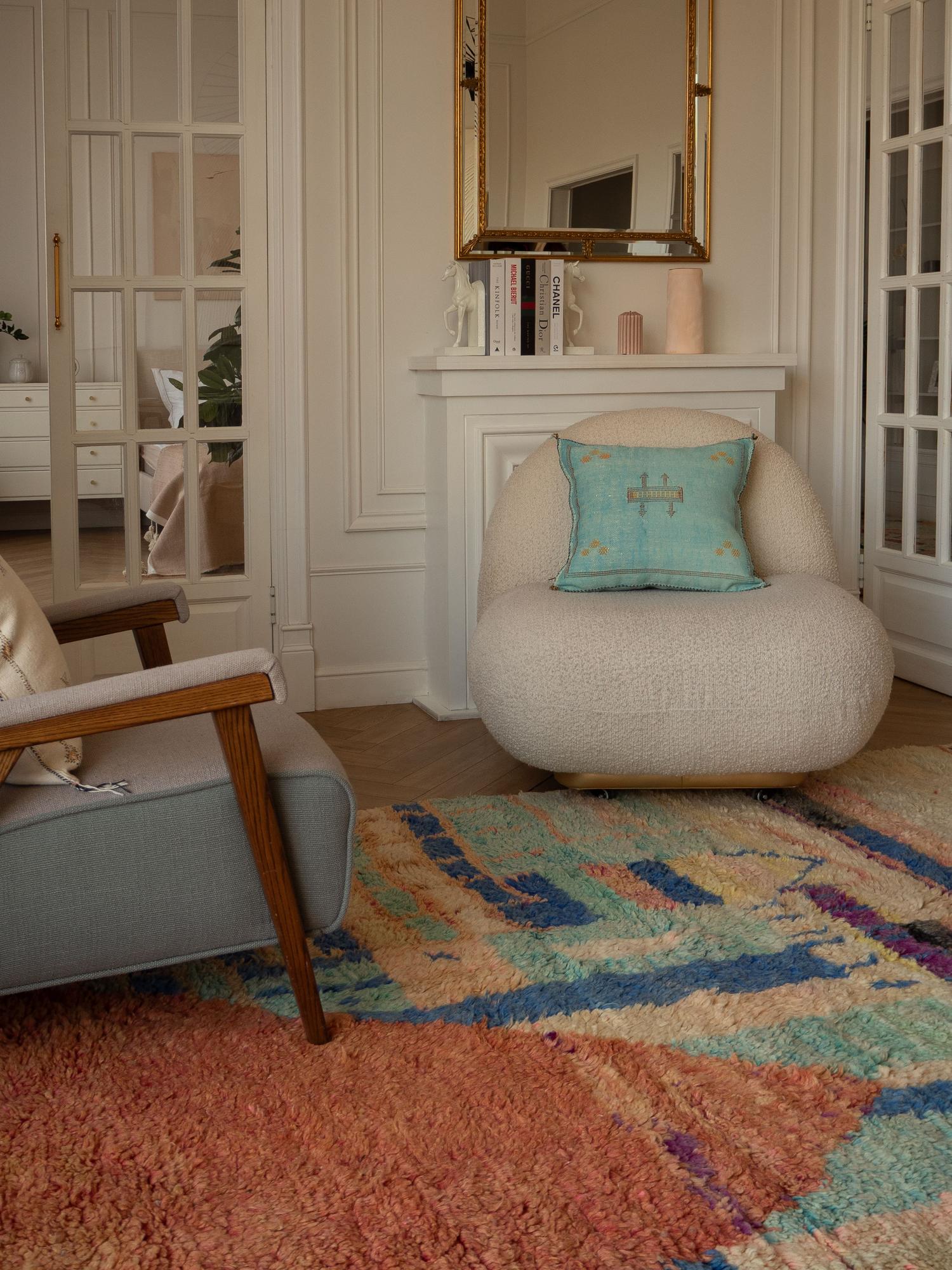 Берберский ковёр из овечьей шерсти Boujaad 253х174 см