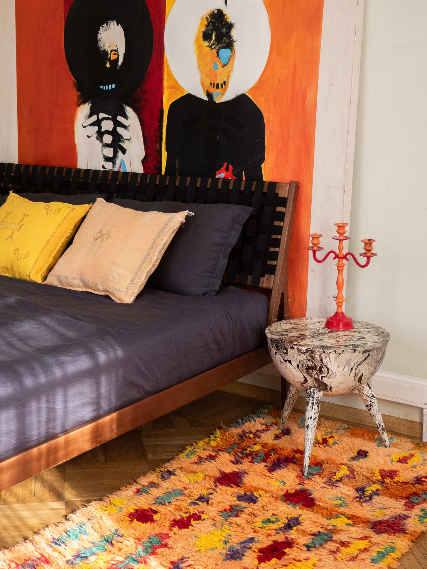 Винтажная марокканская дорожка Boujaad 275х93 см