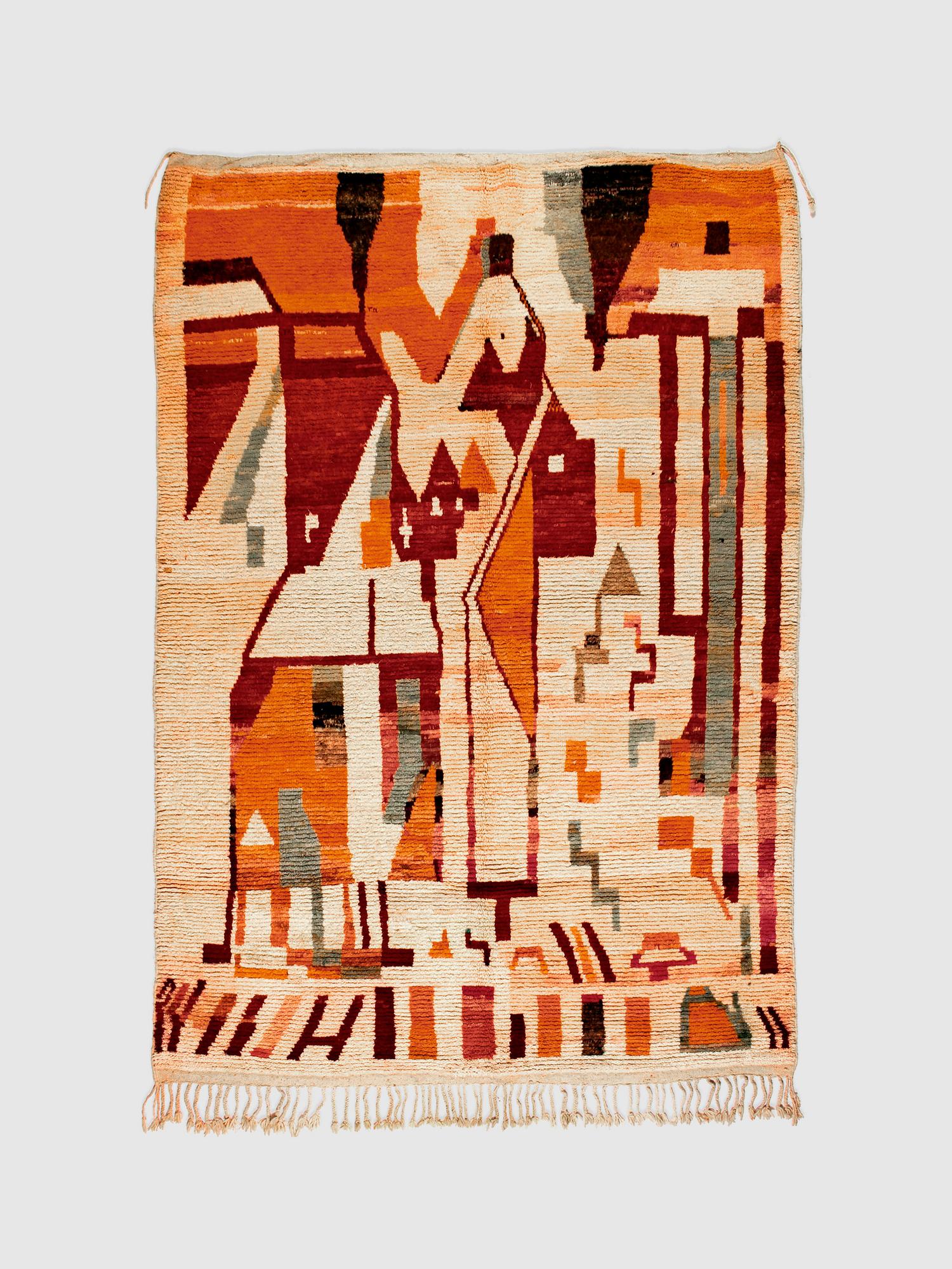 Марокканский ковёр из овечьей шерсти Boujaad 305х208 см