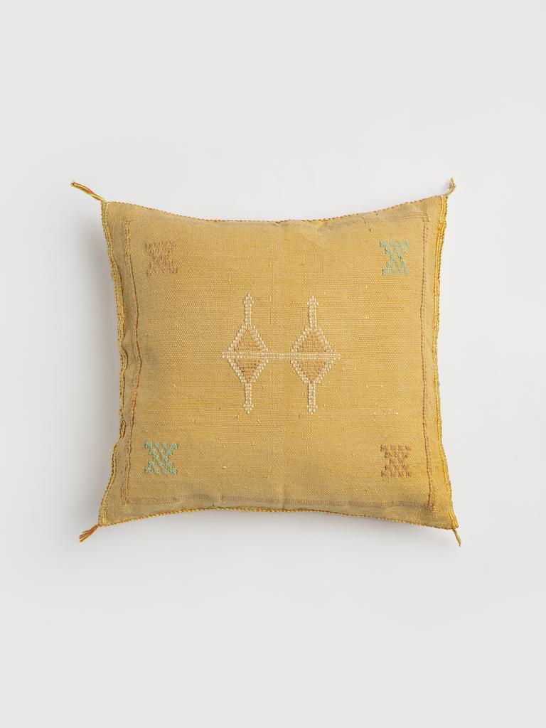 Подушка из шёлка алоэ вера Jaune