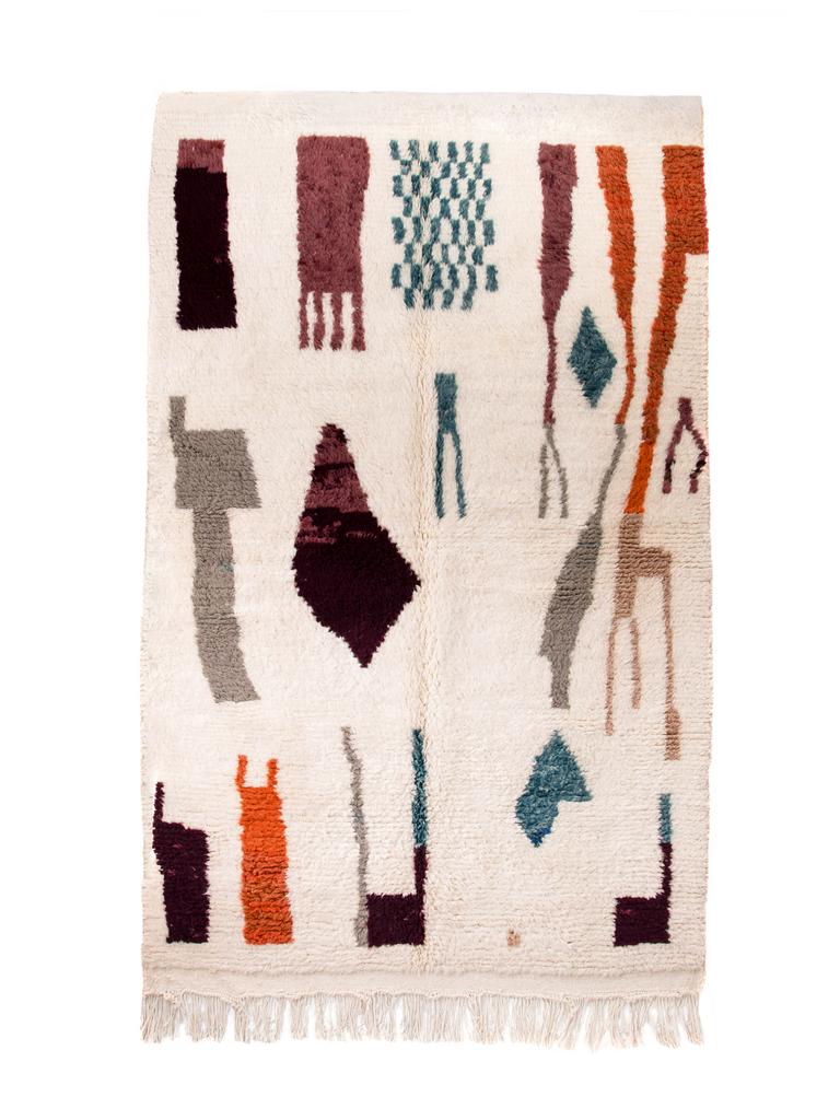 Берберский ковёр из овечьей шерсти Azilal 255х158 см