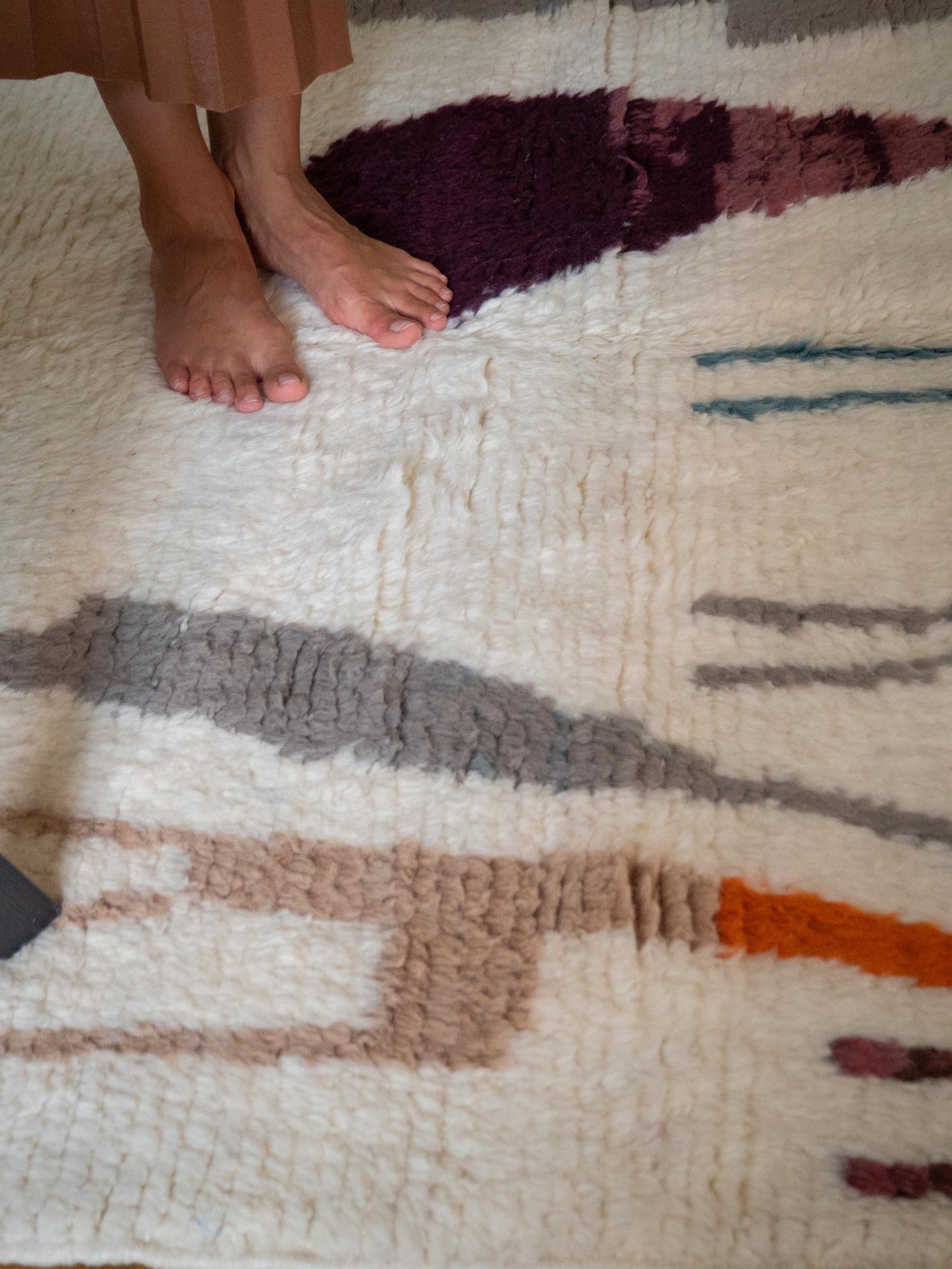 Берберский ковёр из овечьей шерсти Azilal 255х158 см