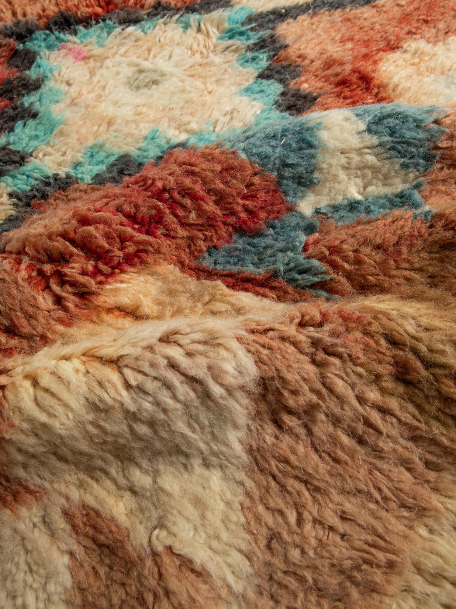 Берберский ковёр из овечьей шерсти Boujaad 150х100 см