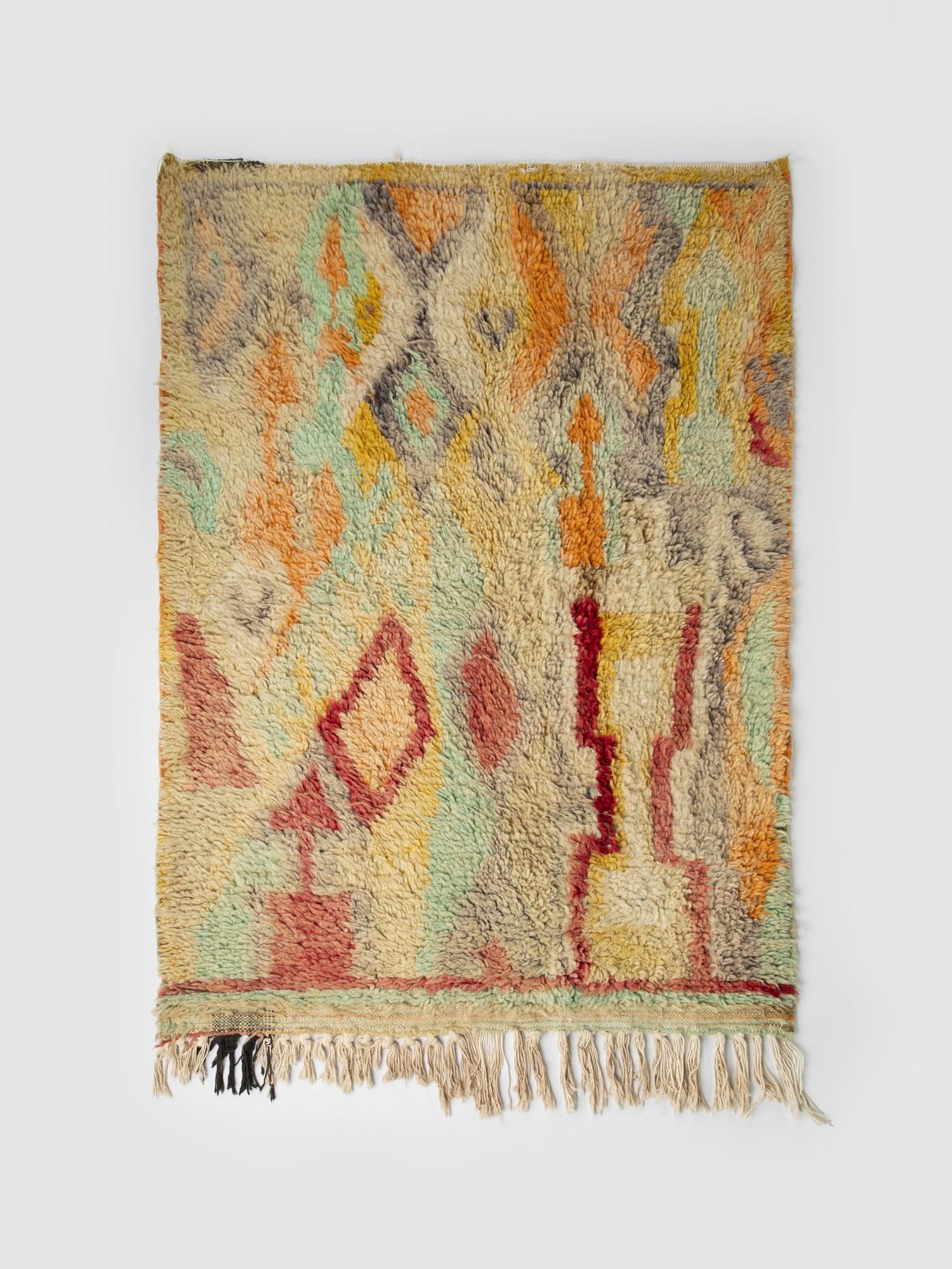 Берберский ковёр из овечьей шерсти Boujaad 150х100 см