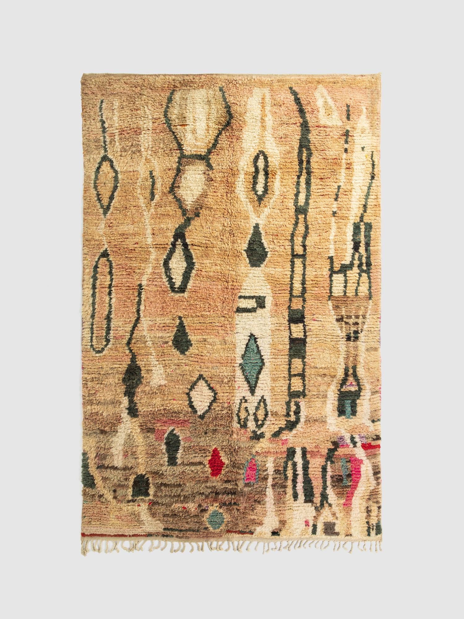 Берберский ковёр из овечьей шерсти Boujaad 300х188 см