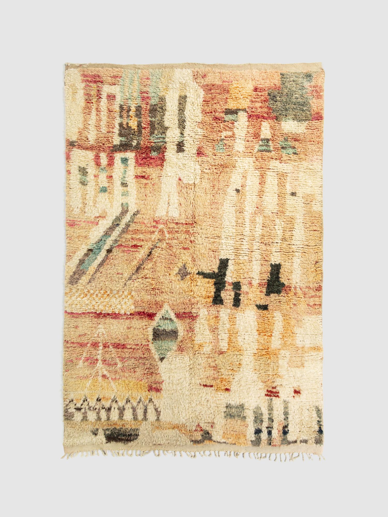 Берберский ковёр из овечьей шерсти Boujaad 303х206 см