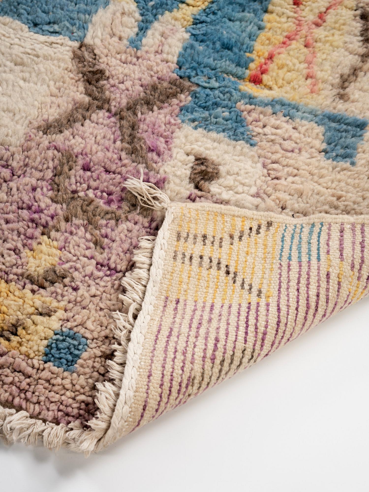 Берберский ковёр из овечьей шерсти Boujaad 158х92 см