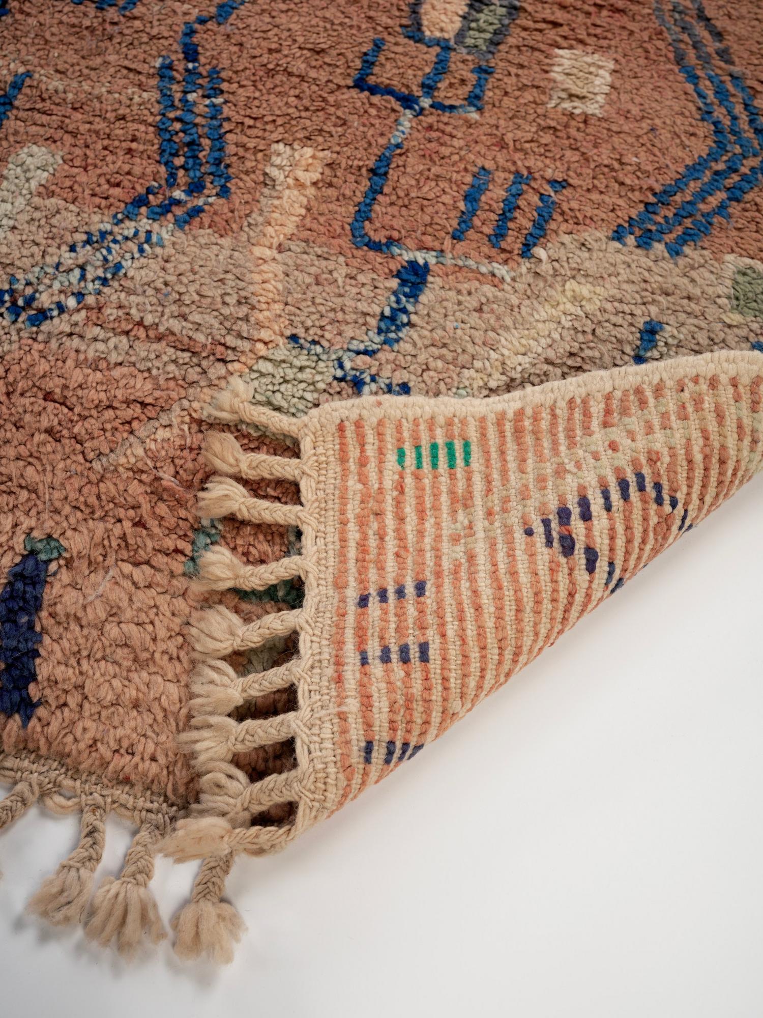 Берберский ковёр из овечьей шерсти Boujaad 195х158 см