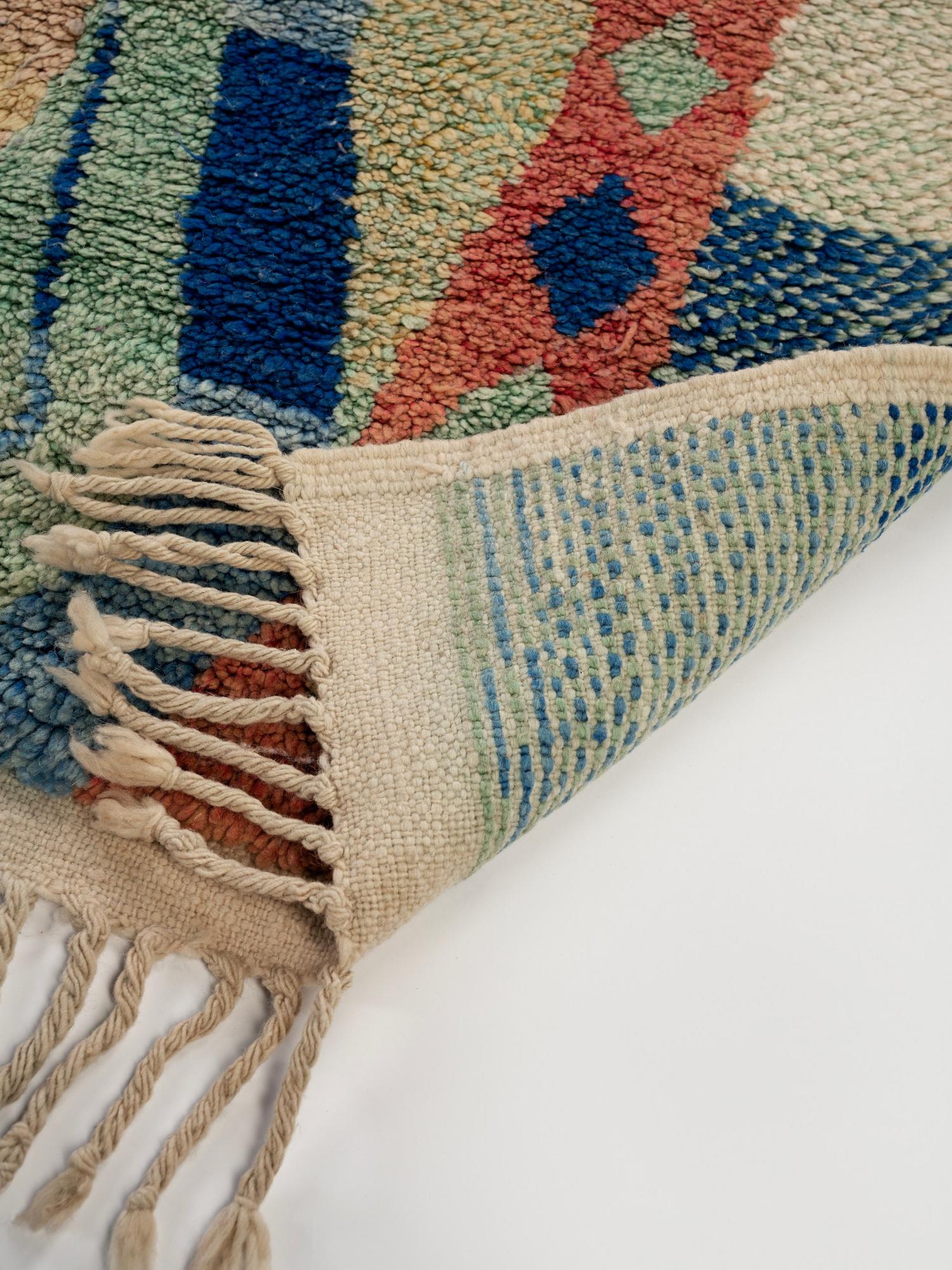 Берберский ковёр из овечьей шерсти Boujaad 240х150 см