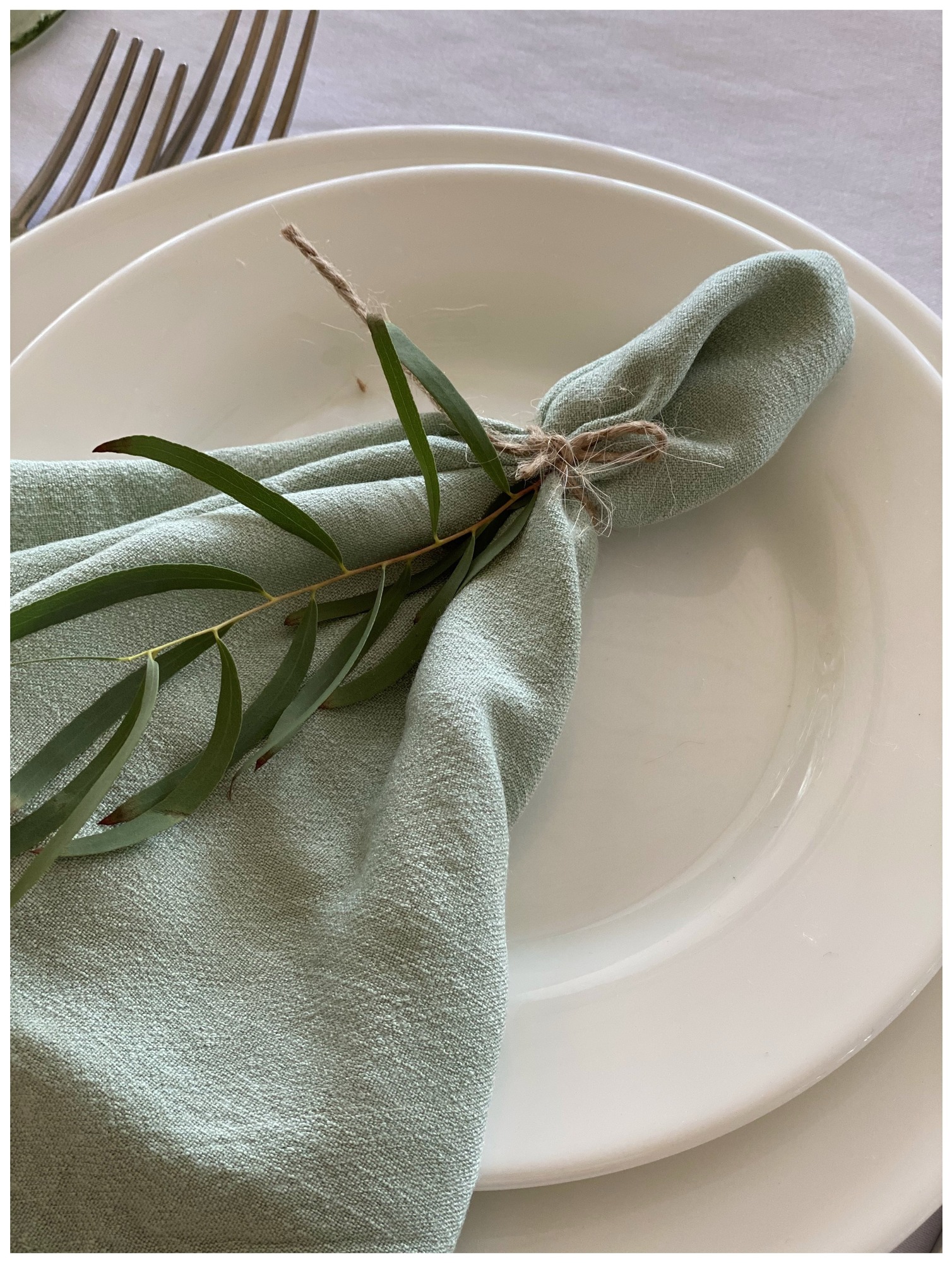 Салфетка хлопковая "Фисташковая"