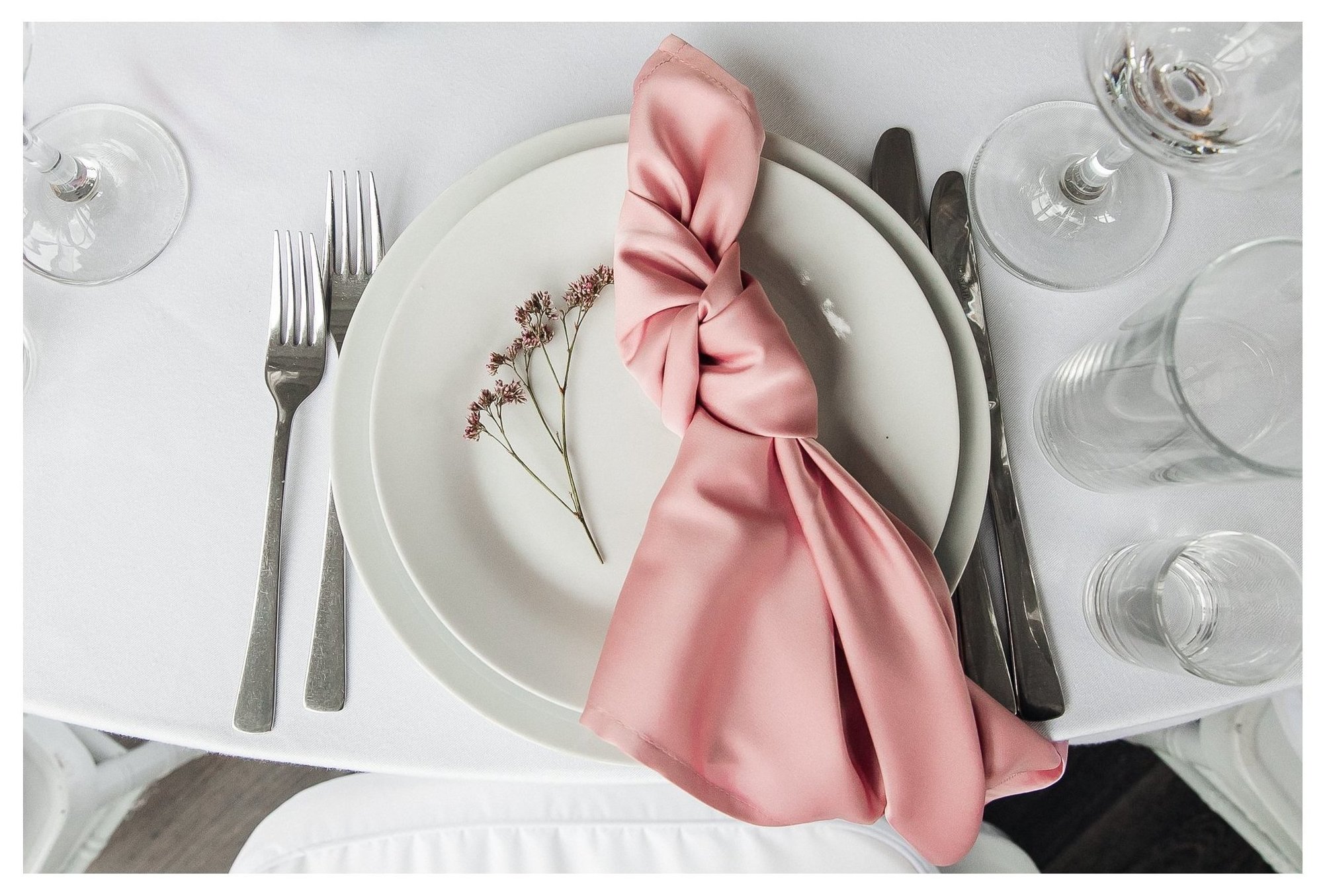 Салфетка "Шелк" Пыльно-розовая