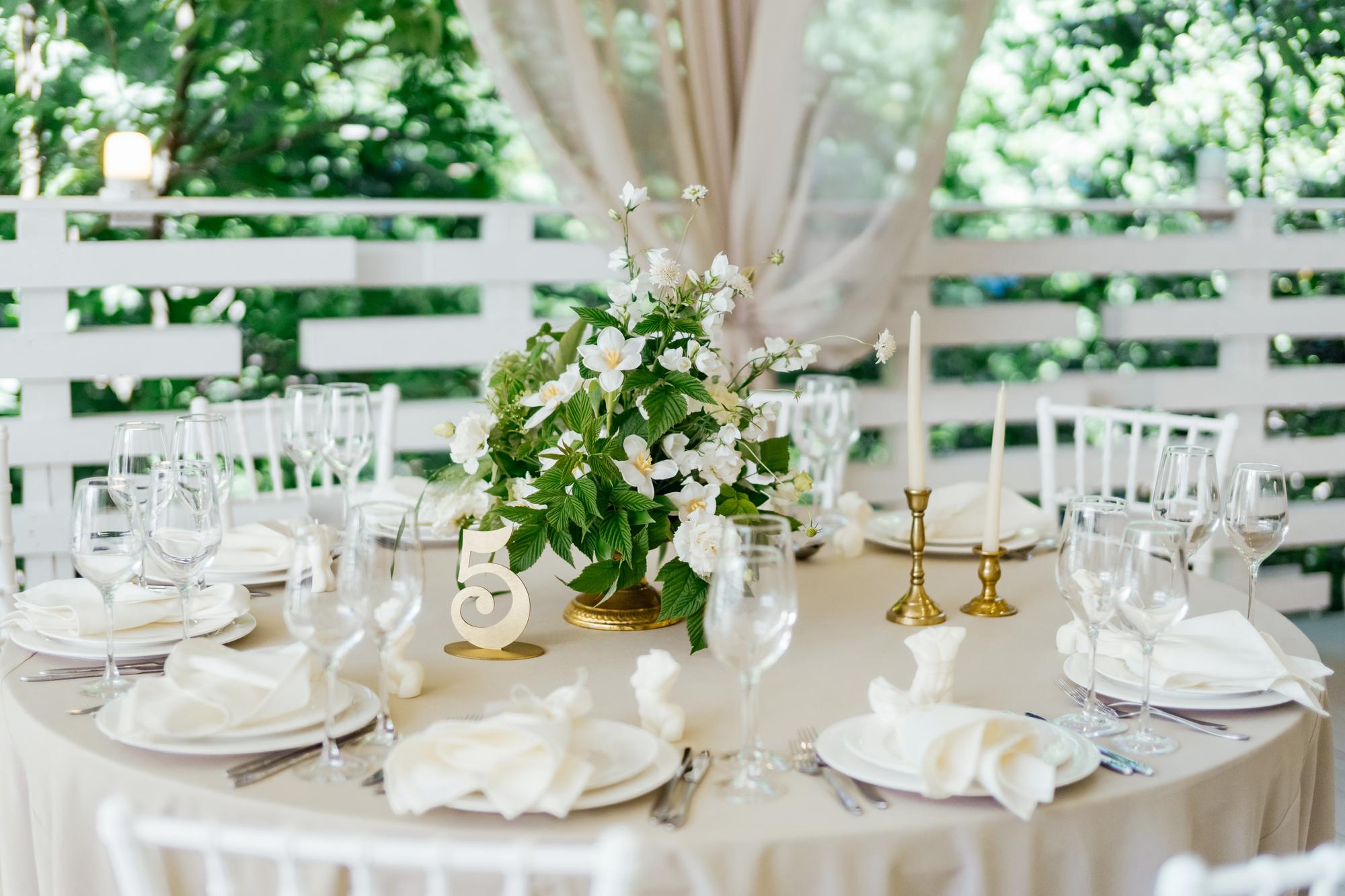 Композиция низкая "White"