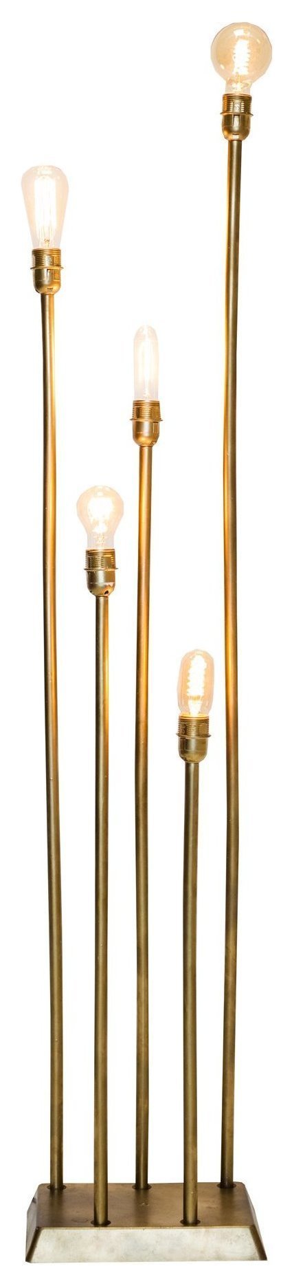 Золотая конструкция с лампами