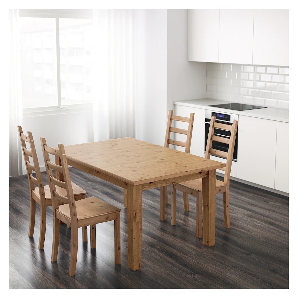 Стол деревянный раздвижной "СТУРНЭС"