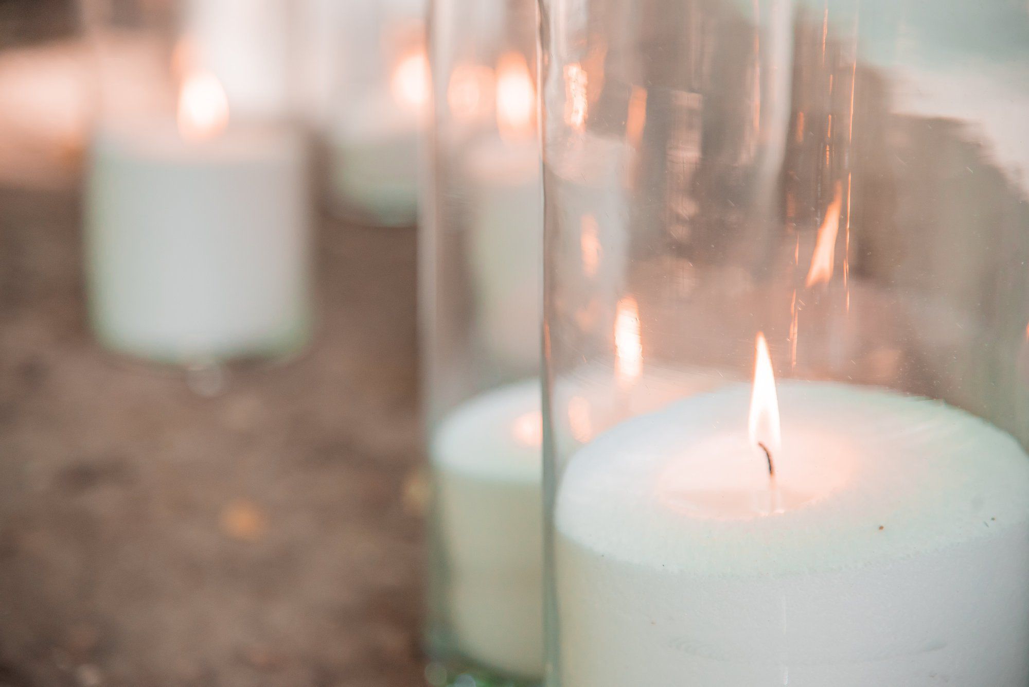 Настольный комплект насыпных свечей 3 шт.