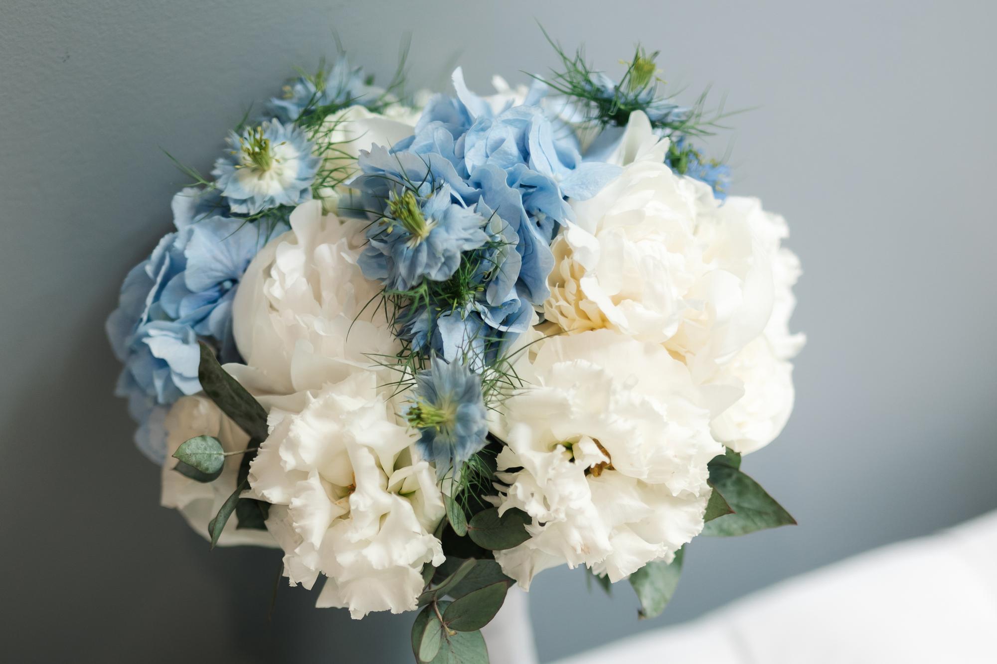 Свадебный букет "Blue"