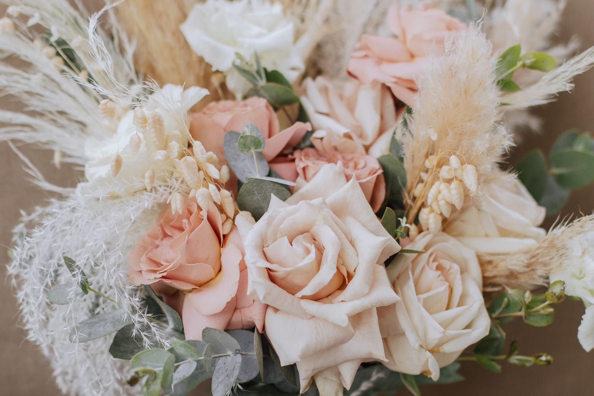 Свадебный букет "Пудра"