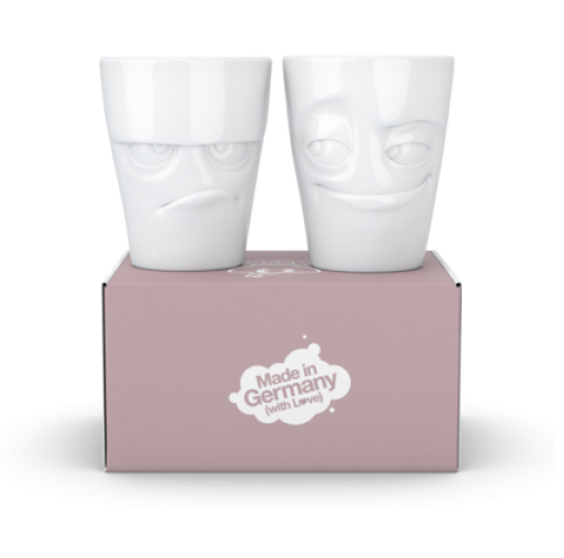 Tassen. Набор кружек без ручек 'Ворчун' и 'Хитрец', 2 предмета, 350 мл