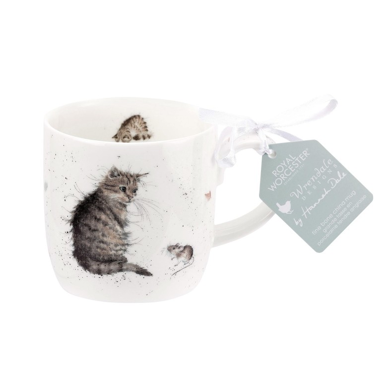 Royal Worcester Wrendale.  082 Кружка 'Cat and Mouse' 310 мл