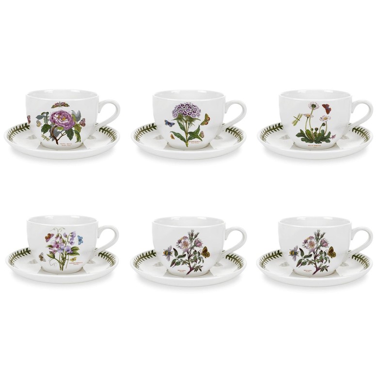 Portmeirion. Набор 6 пар. Чашка 500 мл