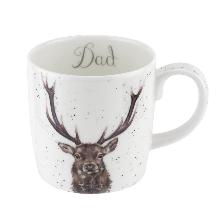 Royal Worcester Wrendale. 058  Кружка 'Dad (Stag)' 400 мл