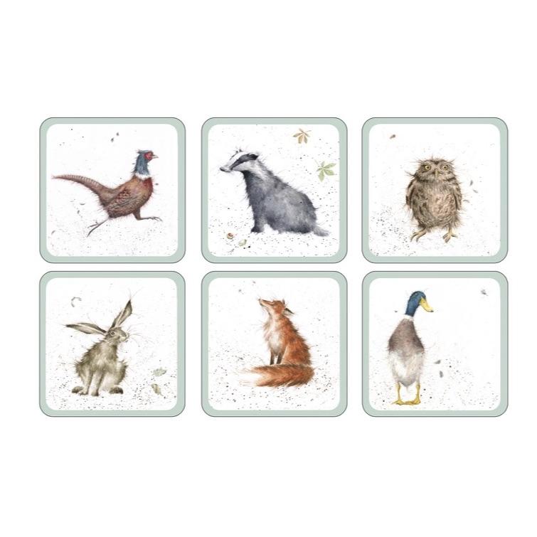 Royal Worcester Wrendale. 183 6 подставок 10,5 см