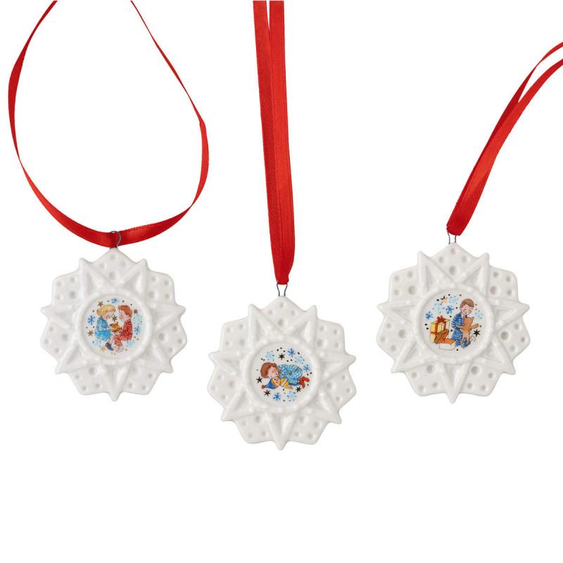 Hutschenreuther Christmas Stars. Набор 3 мини-подвески