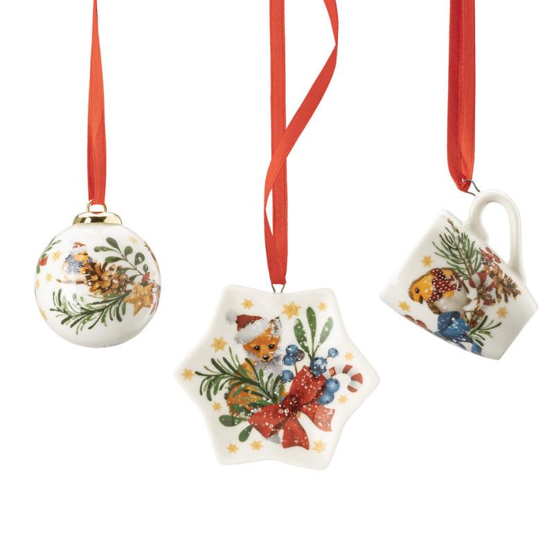 Hutschenreuther Christmas Songs 2022. Набор мини-подвесок №1