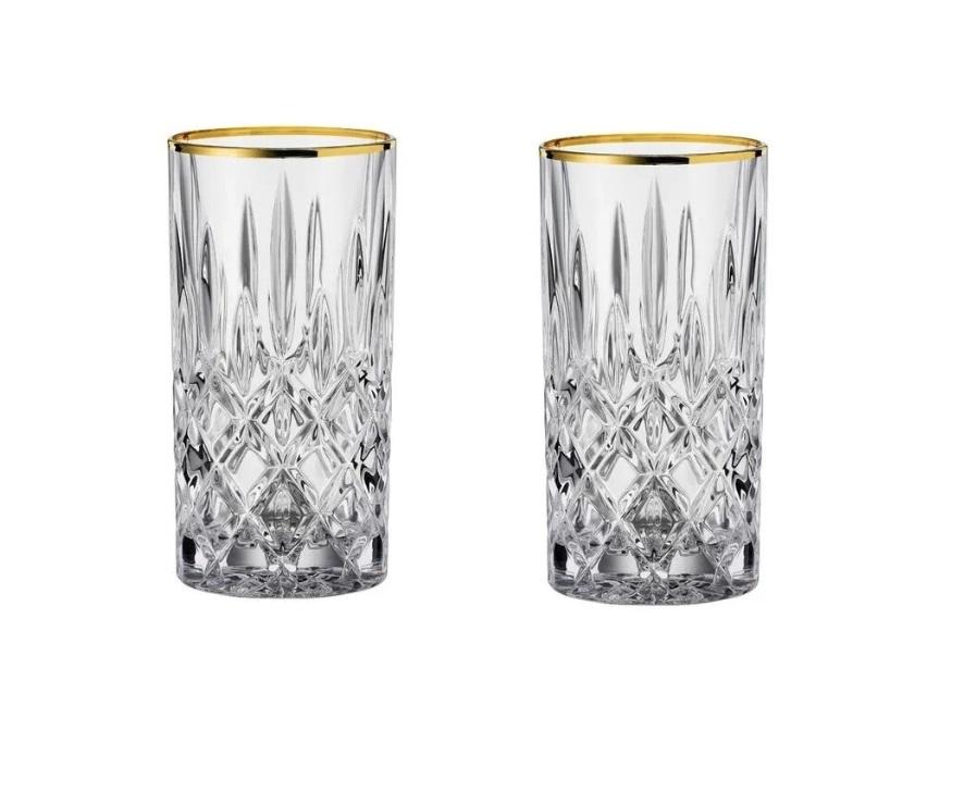 Nachtmann Noblesse Gold. Набор: 2 высоких стакана 375 мл