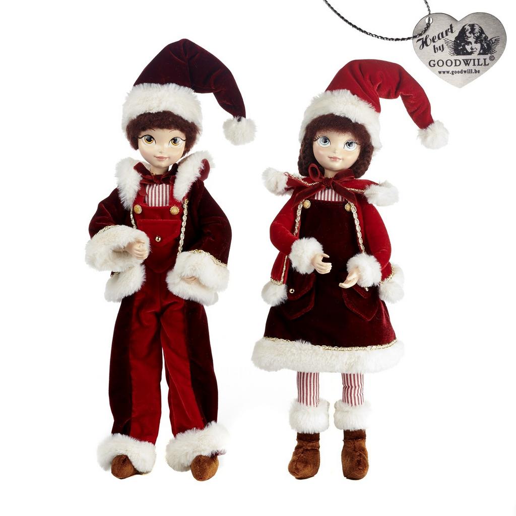 Goodwill. Кукла санта 'Девочка/мальчик' 45 см