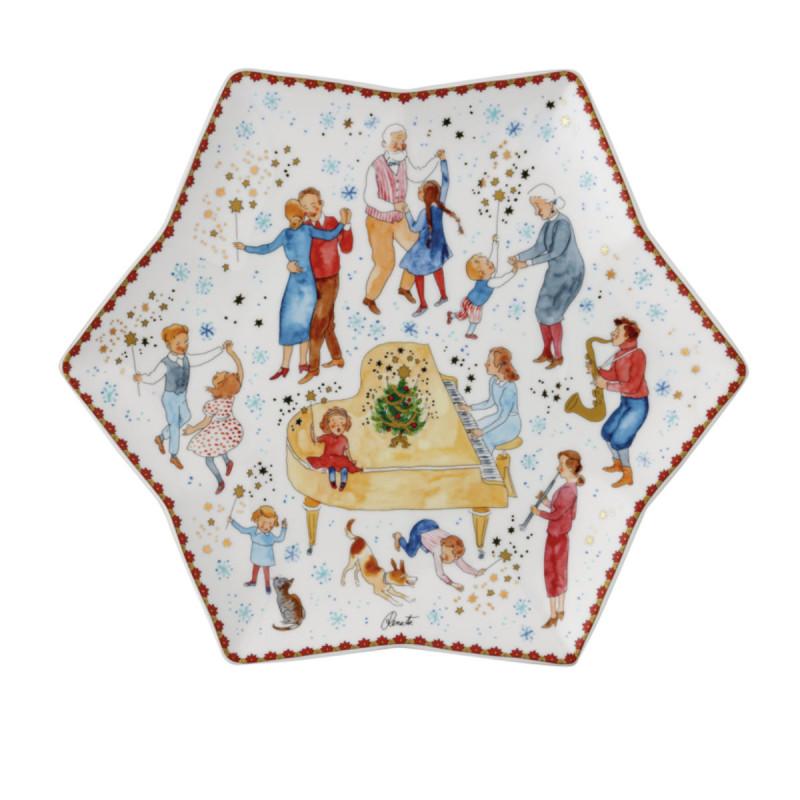 Hutschenreuther Annual Christmas Eve 2023. Блюдо звезда 34 см