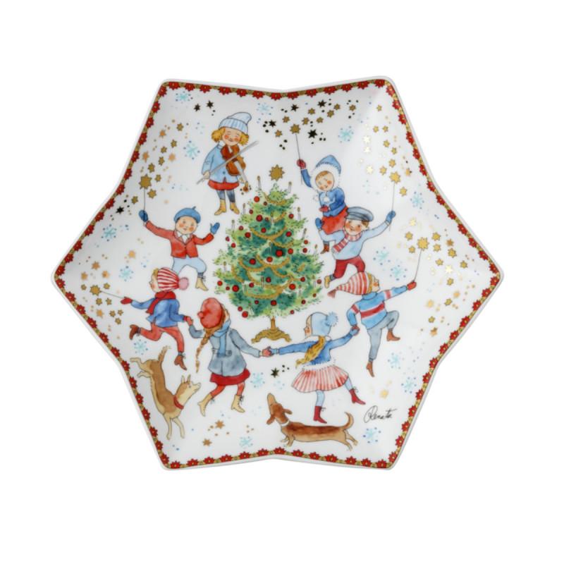 Hutschenreuther Annual Christmas Eve 2023. Блюдо звезда 24 см
