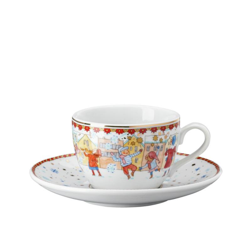 Hutschenreuther Annual Christmas Eve 2023. Чайная пара с блюдцем 220 мл
