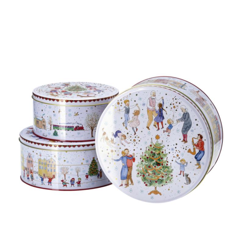 Hutschenreuther Annual Christmas Eve 2023. Набор коробок, металл:17x8/20x9/22x10 см