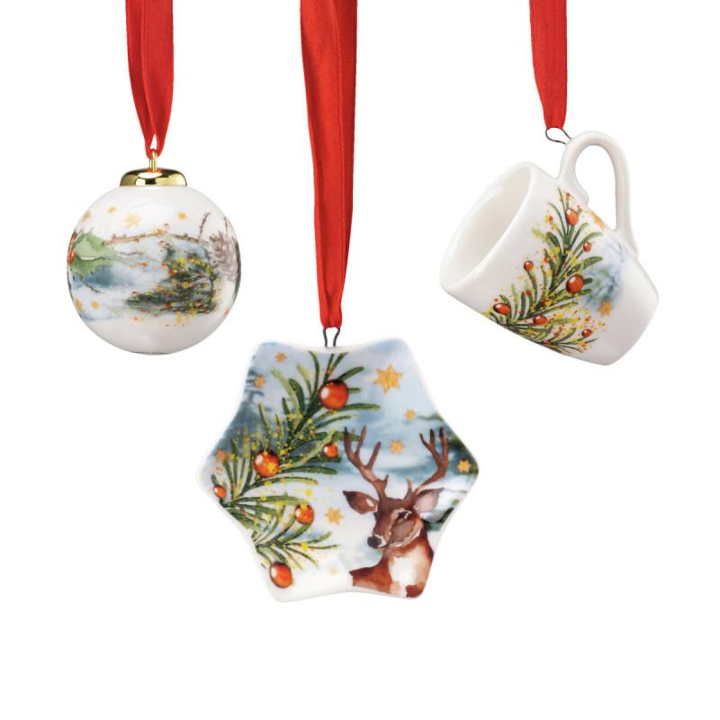 Hutschenreuther Christmas Carols. Подвески 3 шт