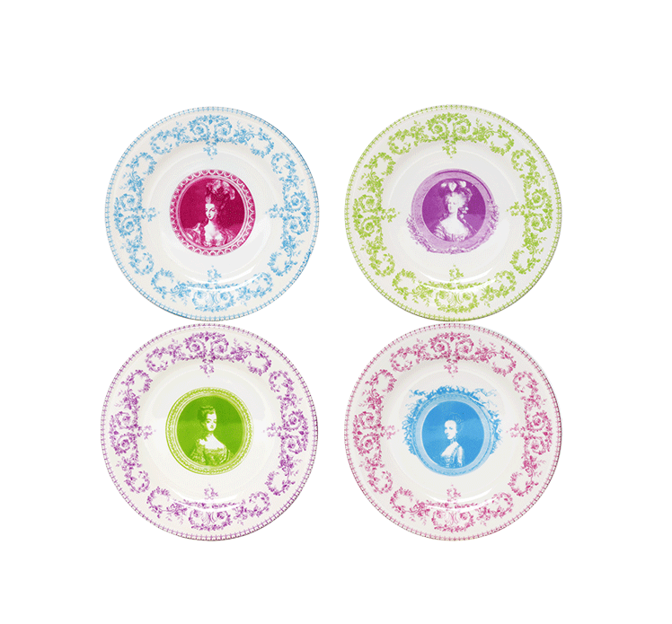 Gien MARIE-ANTOINETTE. Набор: 4 блюдца 12,8 см