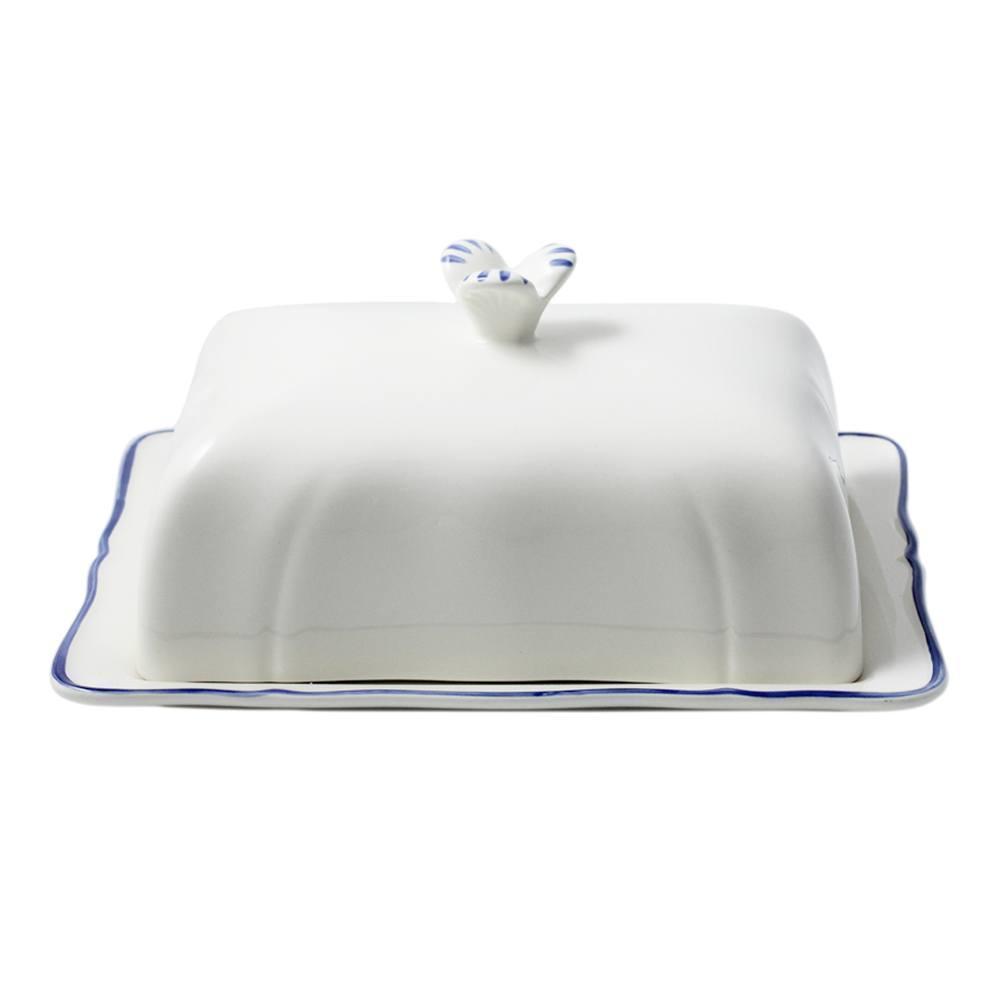 Gien FILET BLEU. Масленка 17,8x13,5 см