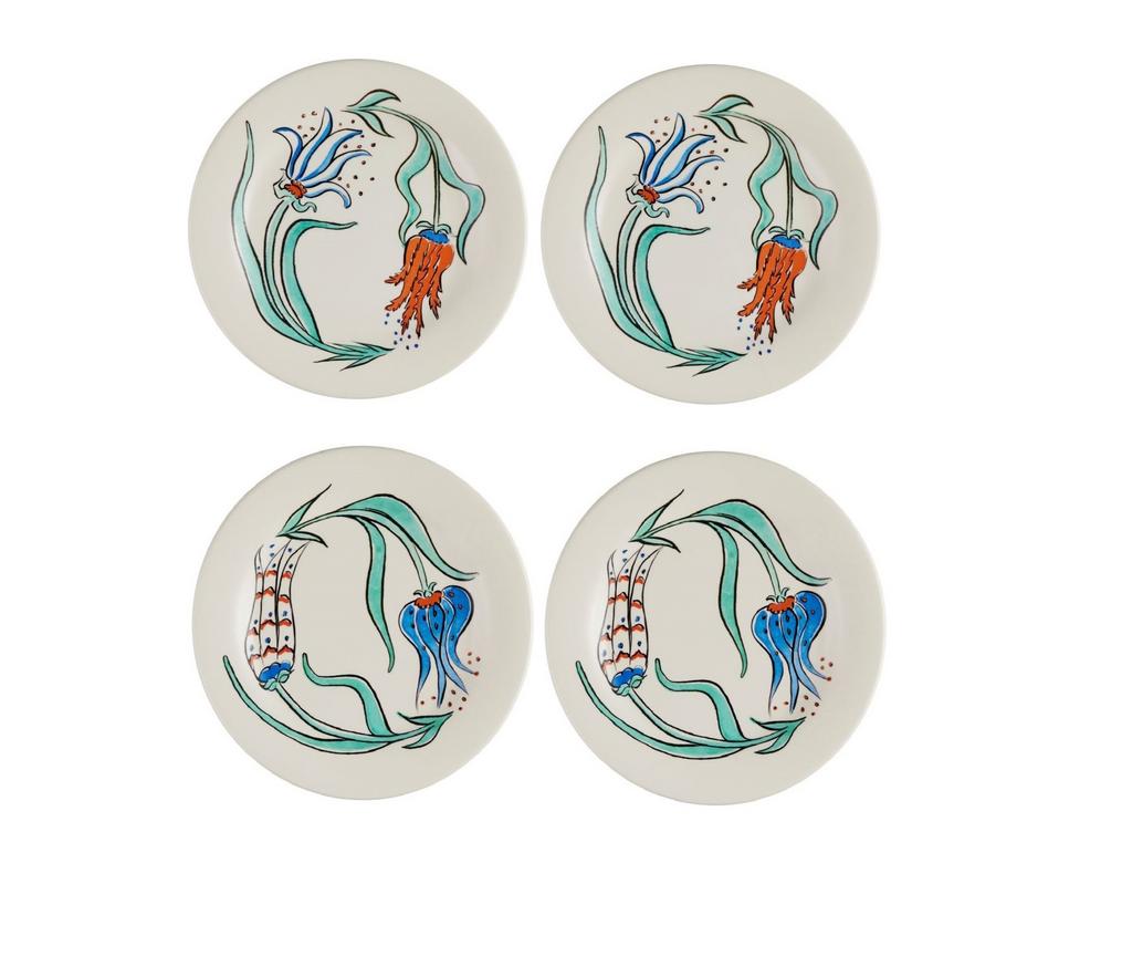 Gien LA FAVORITE. Набор: 4 тарелки для хлеба 16,5 см