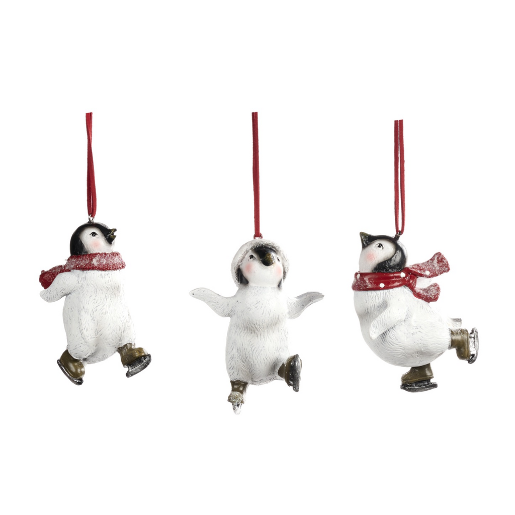 Goodwill. Елочная игрушка 'Конькобежный пингвин' 11,5 см, ассорти