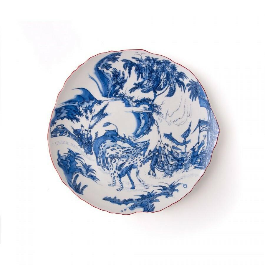 Seletti. Тарелка 'Blue Chinoiserie' 28 см