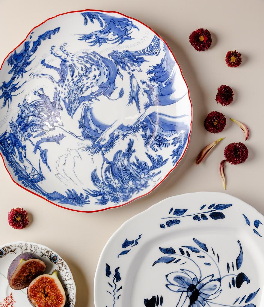 Seletti. Тарелка 'Blue Chinoiserie' 28 см