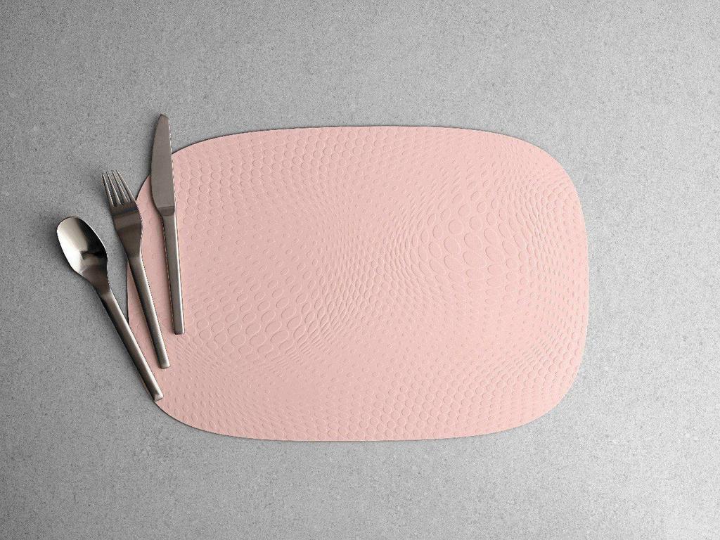 Aida Karim. Салфетка из переработанной кожи, цвет: candyfloss, 45x30,6 см