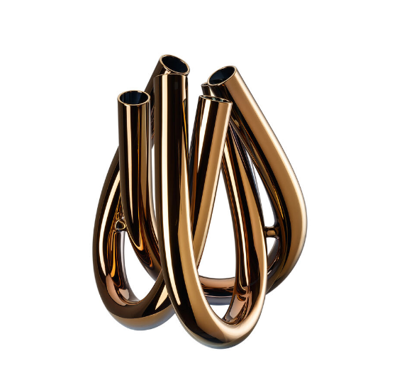 Rosenthal Triu. Ваза стекло, цвет: бронза 21,6 см