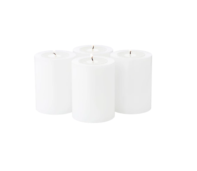 Edzard. Набор: 4 свечи Cornelius высота 8 см/диаметр 6 см