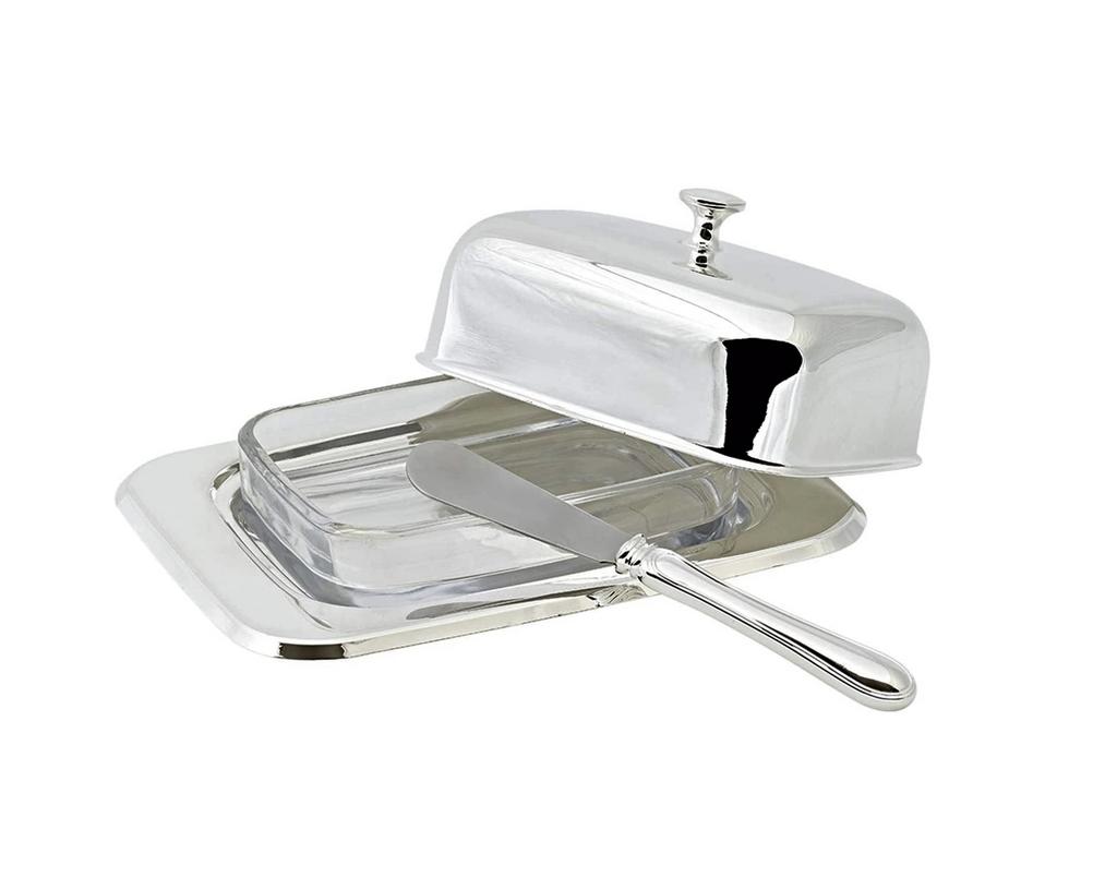 Edzard. Масленка, со стеклянной миской и ножом для масла, Mista 250 г.